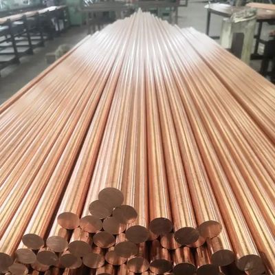 C1011 C1020 Copper Rod Bar T2 ETP Solid Copper Ground Rod 5mm 6mm 8mm